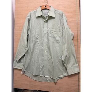 Eagle‎ Men's Light Green Non Iron Long Sleeve Dress Shirt Size 16 1/2 34/35